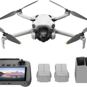 Drone pliable DJI Mini 4K Fly More Combo - Blanc - Autonomie 31 min - Portée +1000 m