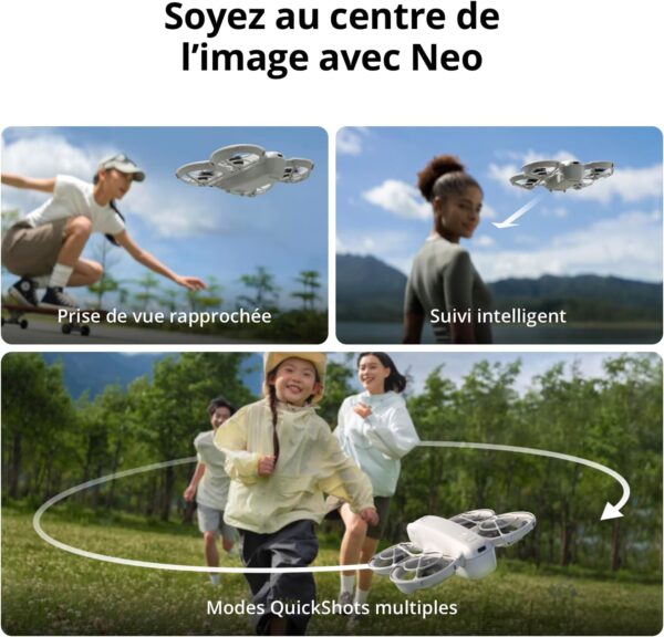 Drone ultra-compact - DJI - Neo Fly More Combo - 135g, accessoires inclus, capture cinématographique – Image 7