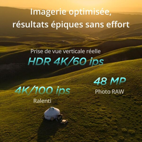 Drone pliable DJI Mini 4K Fly More Combo - Blanc - Autonomie 31 min - Portée +1000 m – Image 7