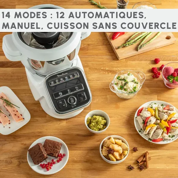 Robot Cuiseur Multifonction - MOULINEX - Companion XL - 12 Programmes Auto - Cuisson Vapeur – Image 8