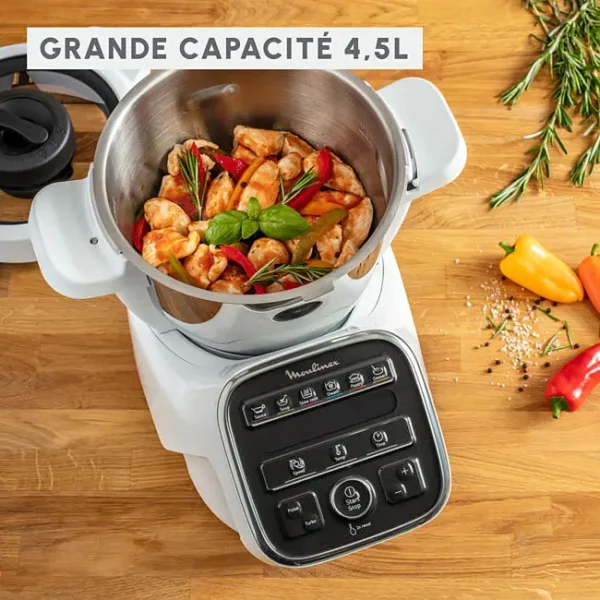 Robot Cuiseur Multifonction - MOULINEX - Companion XL - 12 Programmes Auto - Cuisson Vapeur – Image 6