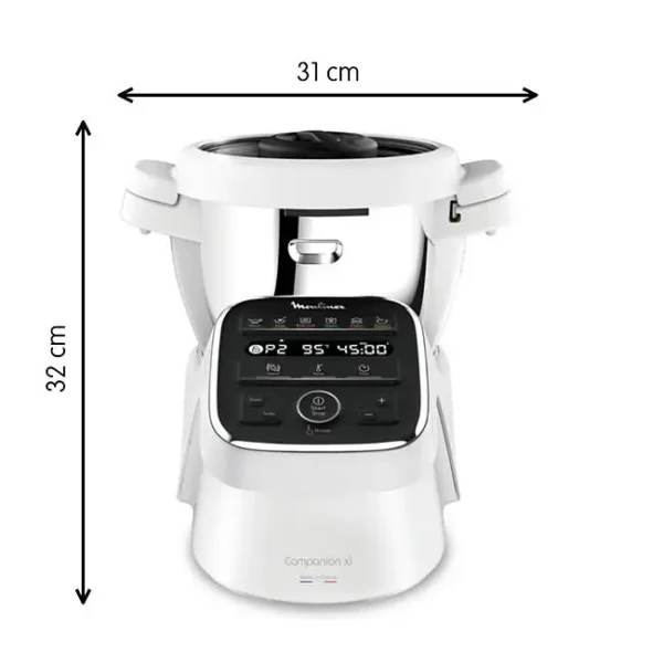 Robot Cuiseur Multifonction - MOULINEX - Companion XL - 12 Programmes Auto - Cuisson Vapeur – Image 3