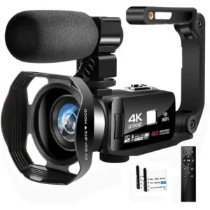 Caméscope 4K - BAZARLAND30 - Professionnel - 48MP - WiFi - Vision Nocturne