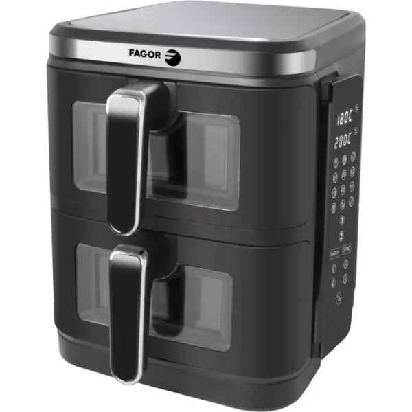 Friteuse sans huile FAGOR - Airfryer FGD11 - Capacité 11L - Double cuves 5,5 L - 12 programmes de cuisson - 2800W – Image 2