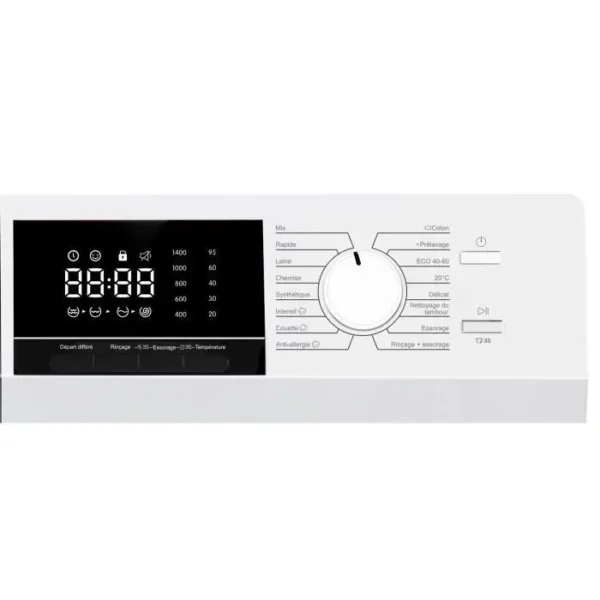 Lave-linge hublot - CONTINENTAL EDISON - CELL8140IW1 - 8kg - Moteur induction - 60 cm - 1400 trs/min - Blanc – Image 6