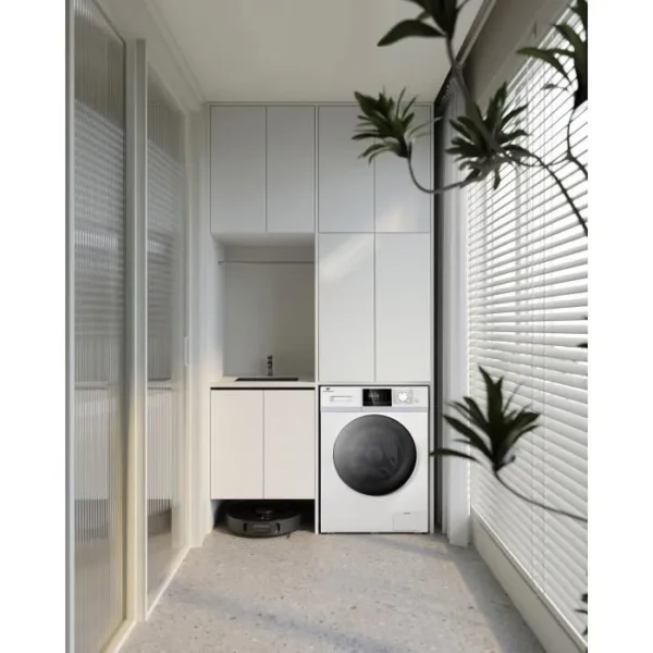 Lave-linge hublot - CONTINENTAL EDISON - CELL8140IW1 - 8kg - Moteur induction - 60 cm - 1400 trs/min - Blanc – Image 2