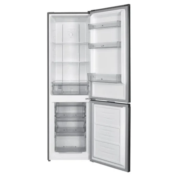 Réfrigérateur congélateur bas CONTINENTAL EDISON CEFC251NFS - Sans givre (congélateur et réfrigérateur) - 253L - Classe E - Inox – Image 6