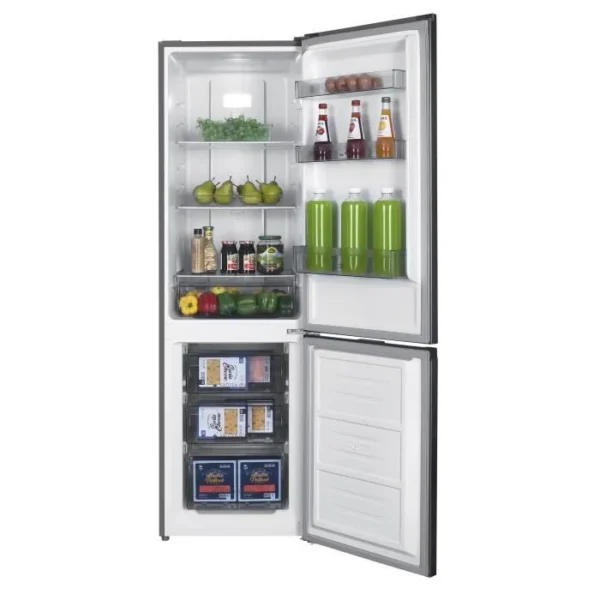 Réfrigérateur congélateur bas CONTINENTAL EDISON CEFC251NFS - Sans givre (congélateur et réfrigérateur) - 253L - Classe E - Inox – Image 5