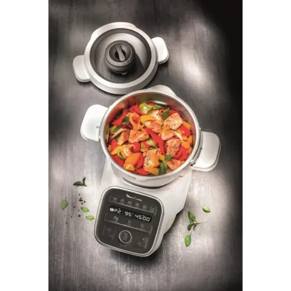 Robot Cuiseur Multifonction - MOULINEX - Companion XL - 12 Programmes Auto - Cuisson Vapeur – Image 10